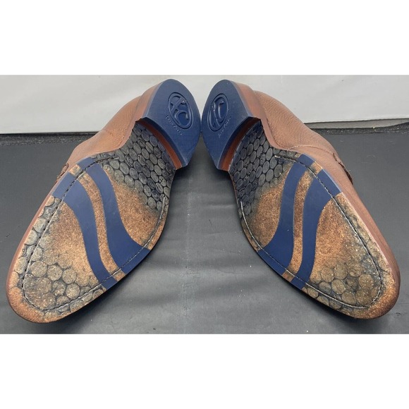 FRANCO CUADRA Chestnut Brown Derby Shoes Genuine Deer Leather Fast Ship Mens 9 - Picture 8 of 12